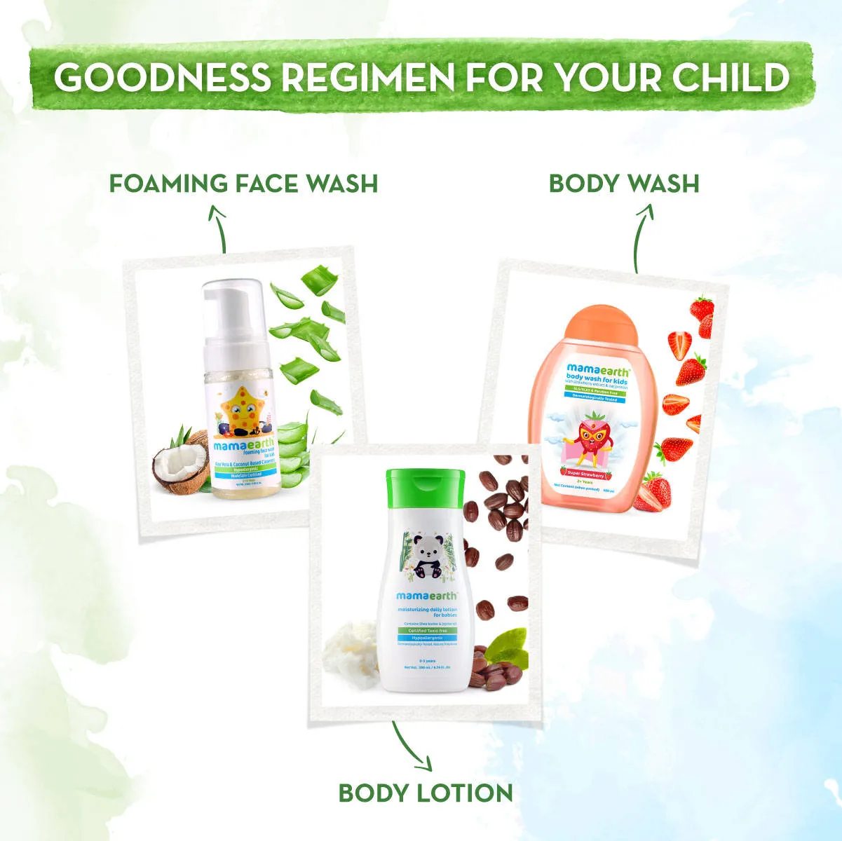 Mamaearth Super Strawberry Body Wash for Kids with Strawberry & Oat Protein