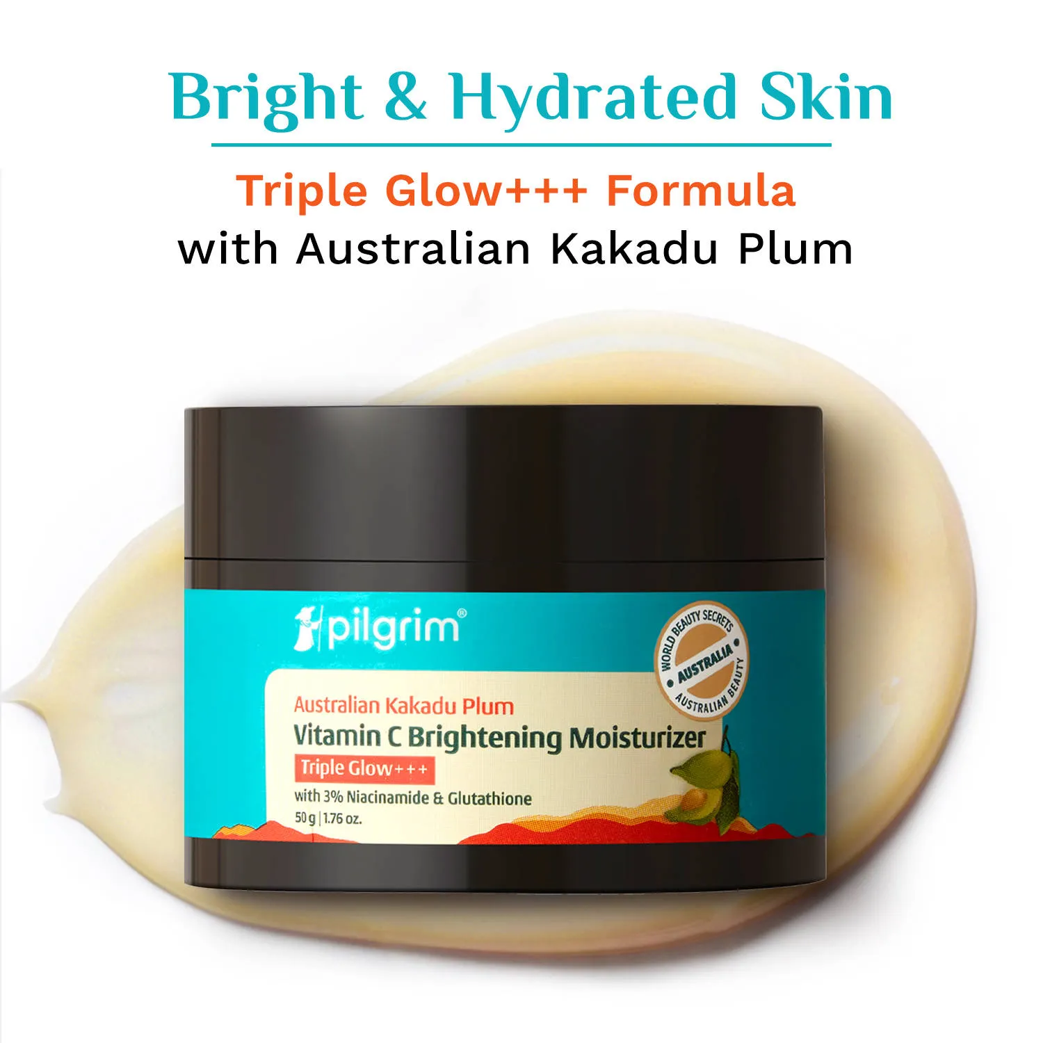Pilgrim Australian Kakadu Plum Vitamin C Brightening Moisturizer