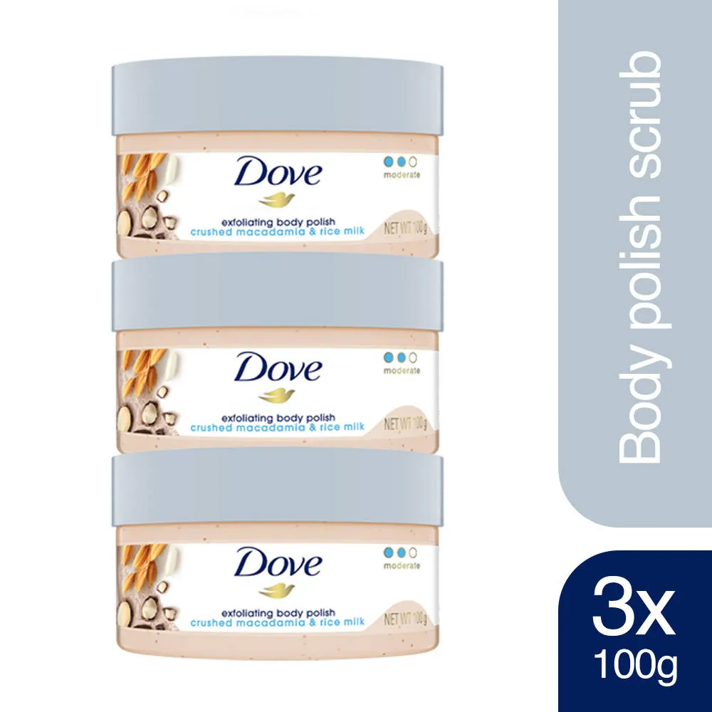 Dove Exfoliating Body Polish - Crushed Macadamia & Rice Milk