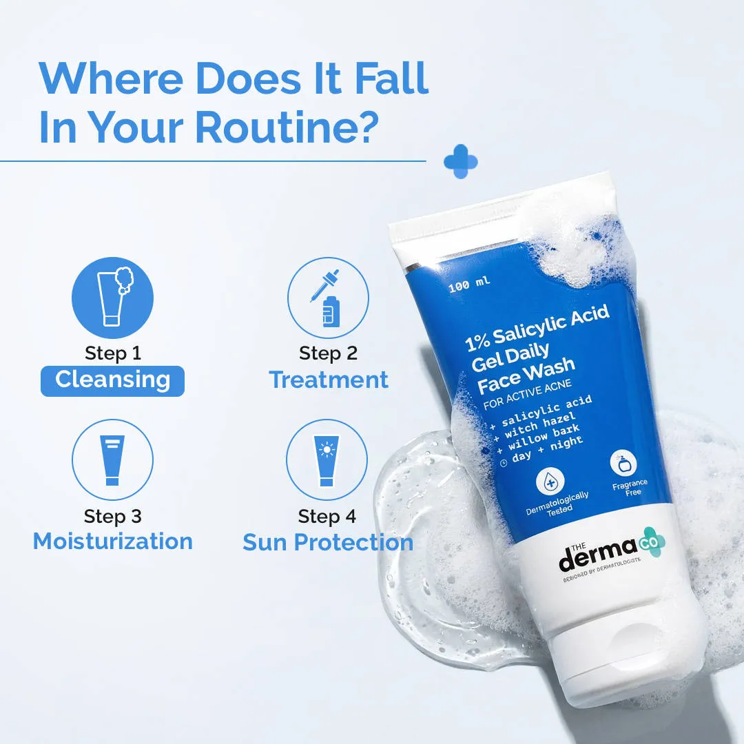 The Derma Co 1% Salicylic Acid Face Wash For - Pack Of 2