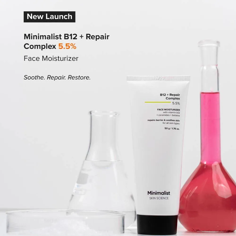 Minimalist B12 + Repair Complex 5.5% Face Moisturizer