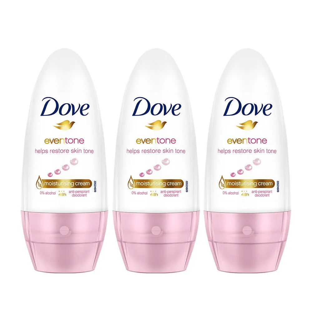 Dove Eventone Deodorant Roll On Pack Of 3