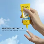 Pond's POND’S Sun Miracle SPF 50 PA+++ Crème Gel Sunscreen - Protect & Hydrate, With Hyaluronic Acid view 4