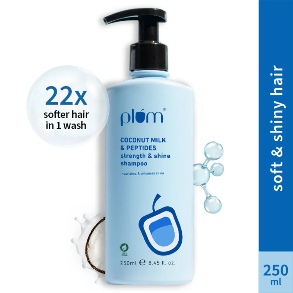 Plum Coconut Milk & Peptides Strength And Shine Shampoo