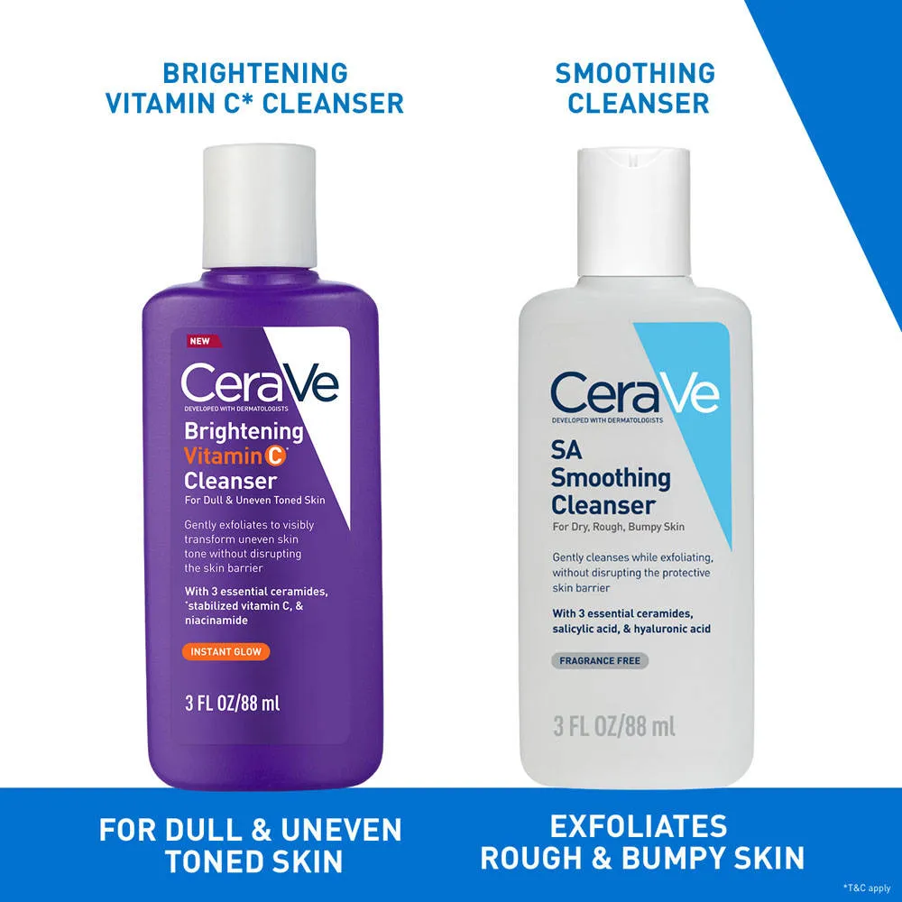 CeraVe Brightening Vitamin C Face Wash For Dull & Uneven Skin