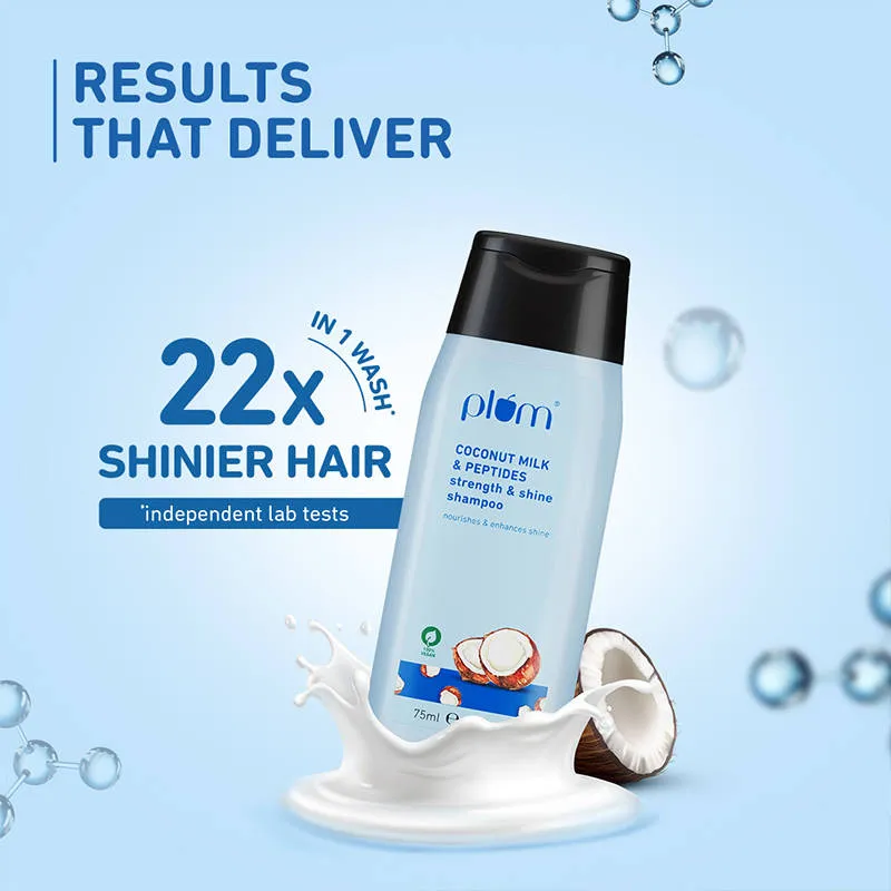 Plum Coconut Milk & Peptides Strength And Shine Shampoo