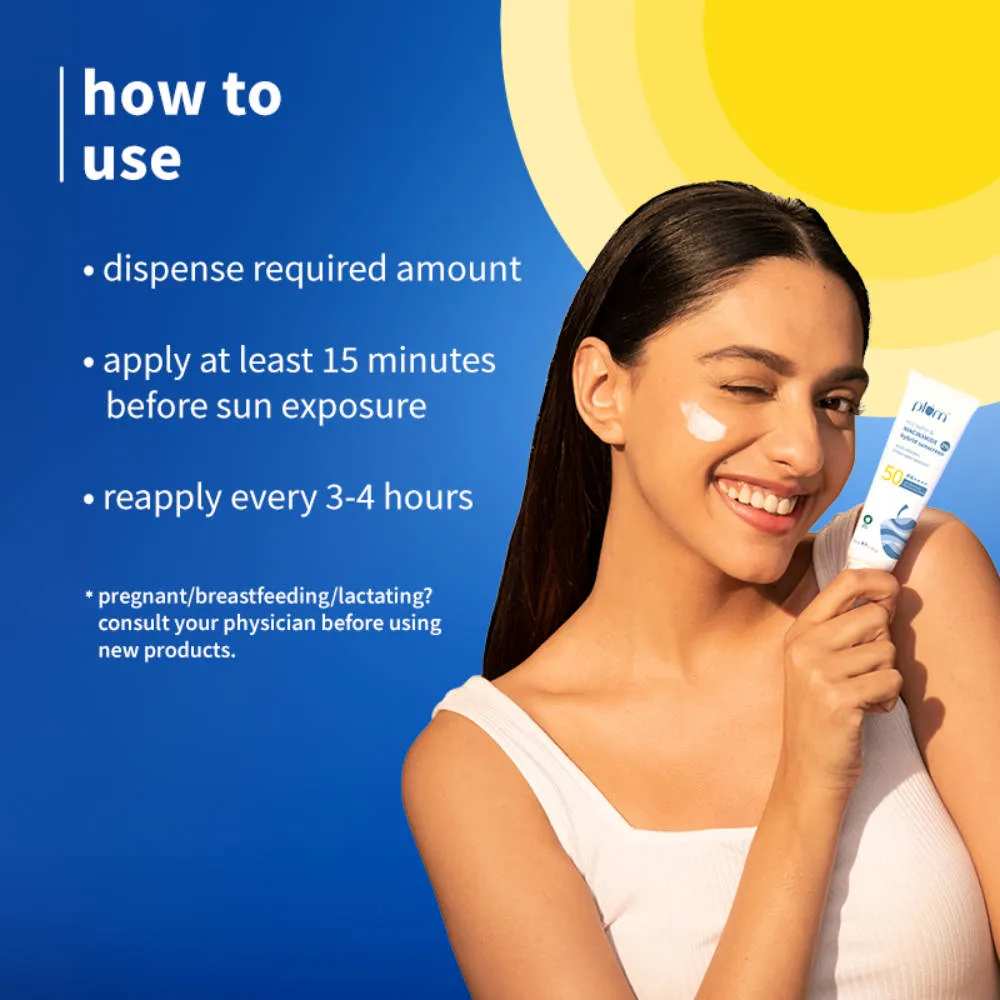 Plum 2% Niacinamide Sunscreen SPF 50 PA+++ (Pack Of 2)