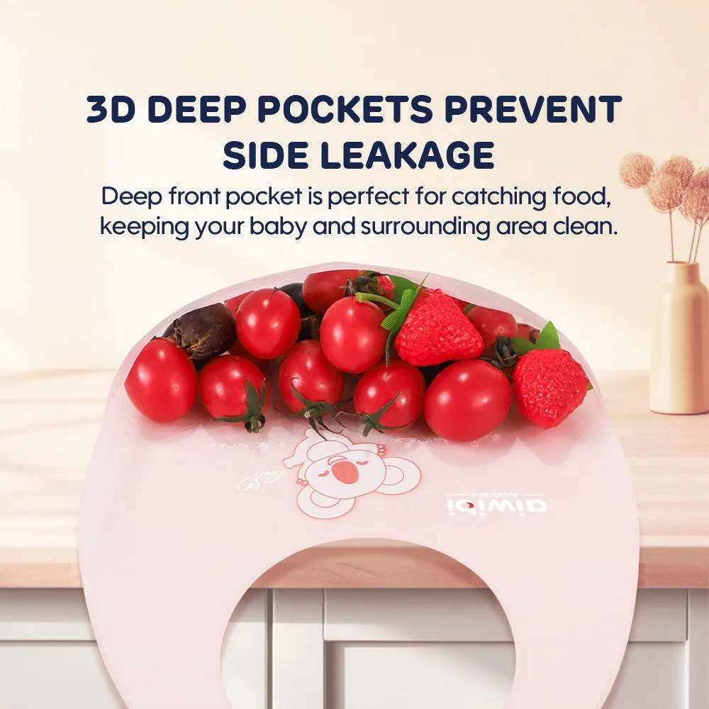 Aiwibi Baby Silicone Bib Fold N Go