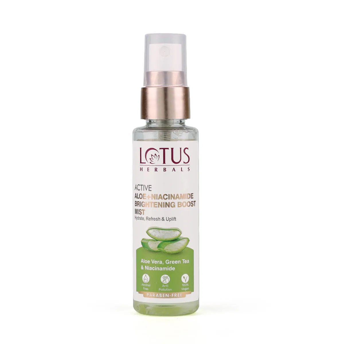 Lotus Herbals Active Aloe + Niacinamide Brightening Boost Mist