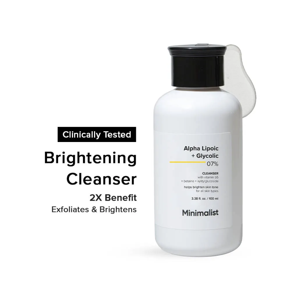 Minimalist Alpha Lipoic +Giycolic 7% Cleanser With Vitamin b5
