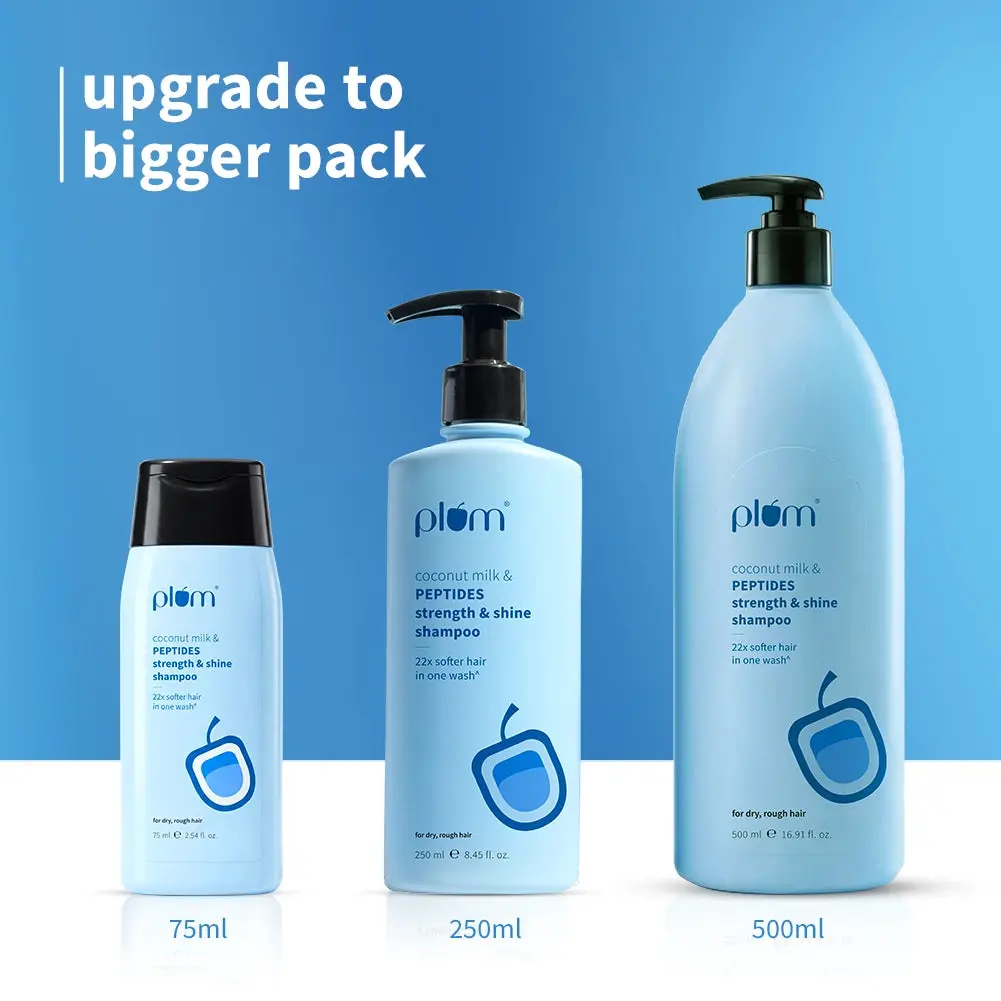 Plum Coconut Milk & Peptides Shampoo | 75 ml ** view 11