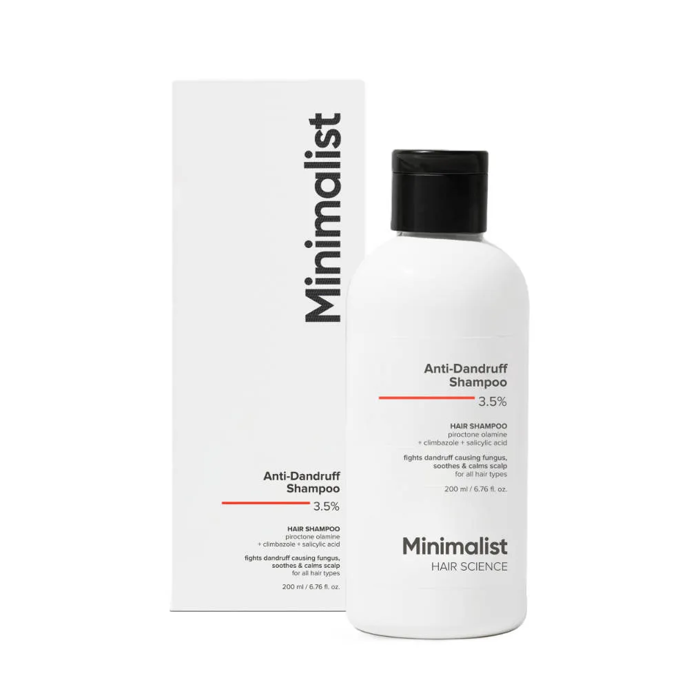 Minimalist Anti-Dandruff Shampoo 3.5% Salicylic Acid For Flaky & Itchy Scalp, Gentle & Sulphate-Free