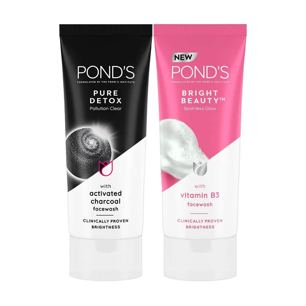 Pond's Ponds Bright Beauty & Pure Detox Facewash Combo