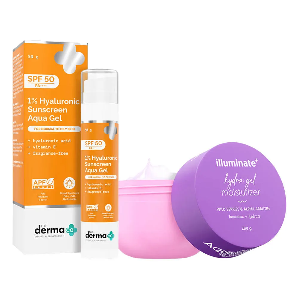 The Derma Co x Aqualogica Skin Hydration + Protection Kit