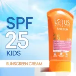 Lotus Herbals Safe Sun Kids Sunscreen Cream - Sensitive Skin Formula, SPF 25, Non Greasy view 3