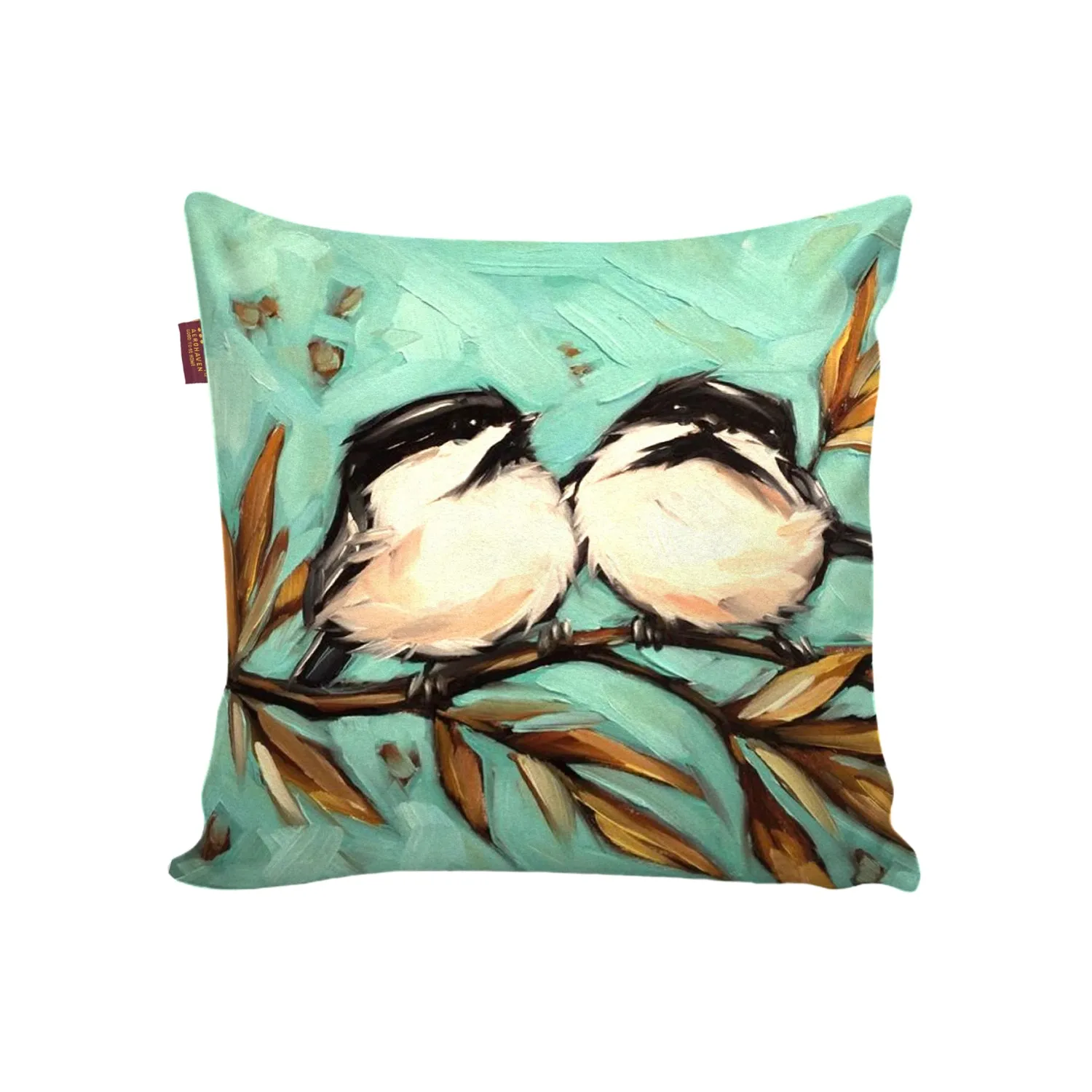 Digital Printed Cushion Cover (Bird Printed, Pack of 5)