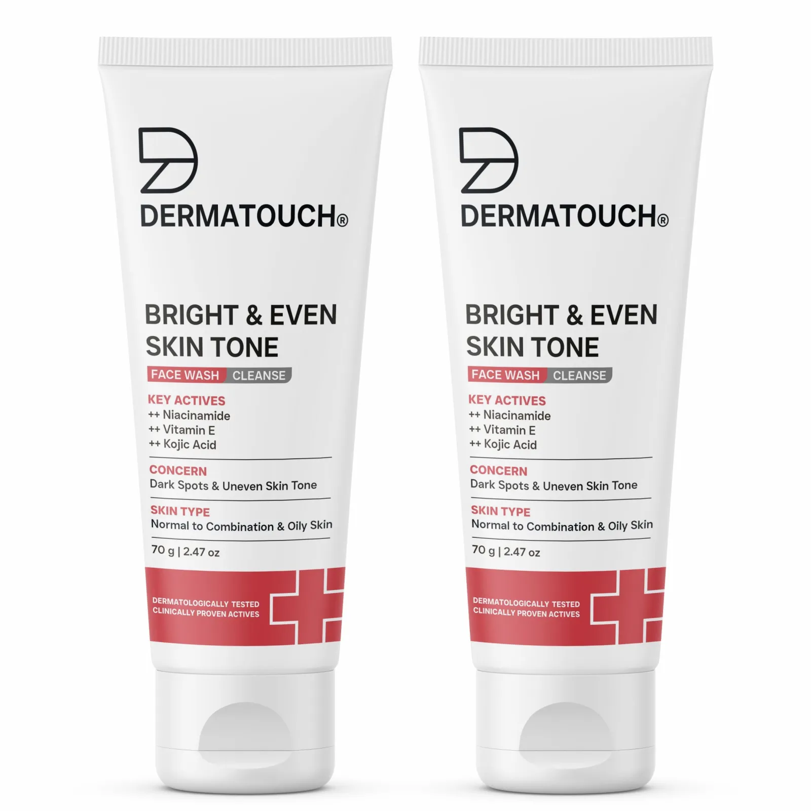 Dermatouch Bright & Even Skin Tone Face Wash for Dark Spots & Uneven Skin Tone
