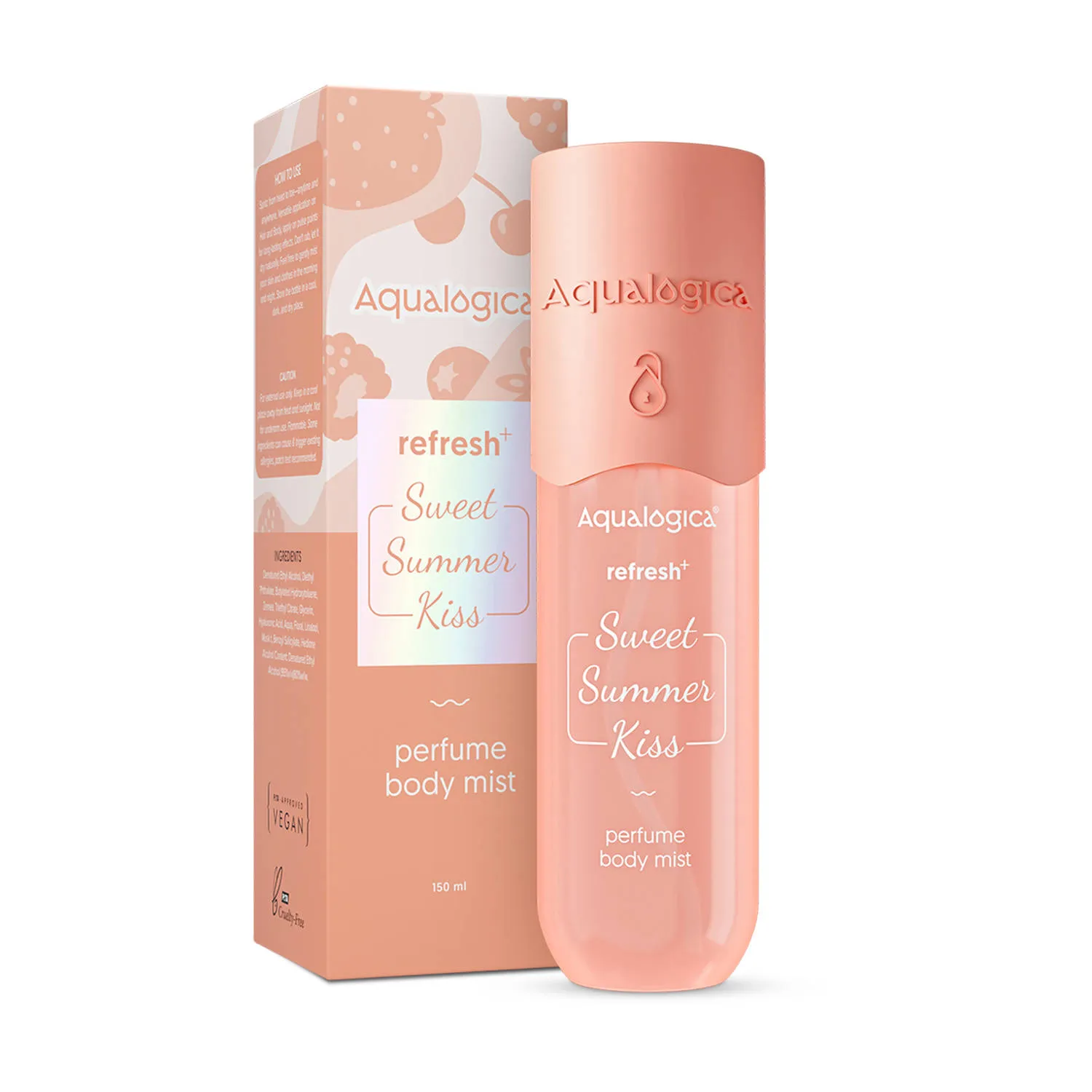 Aqualogica Refresh+ Perfume Body Mist Sweet Summer Kiss 150ml