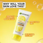 Garnier Vitamin C Gel Face Wash for Brighter Skin Gently Cleanses Skin & Removes impurities view 5