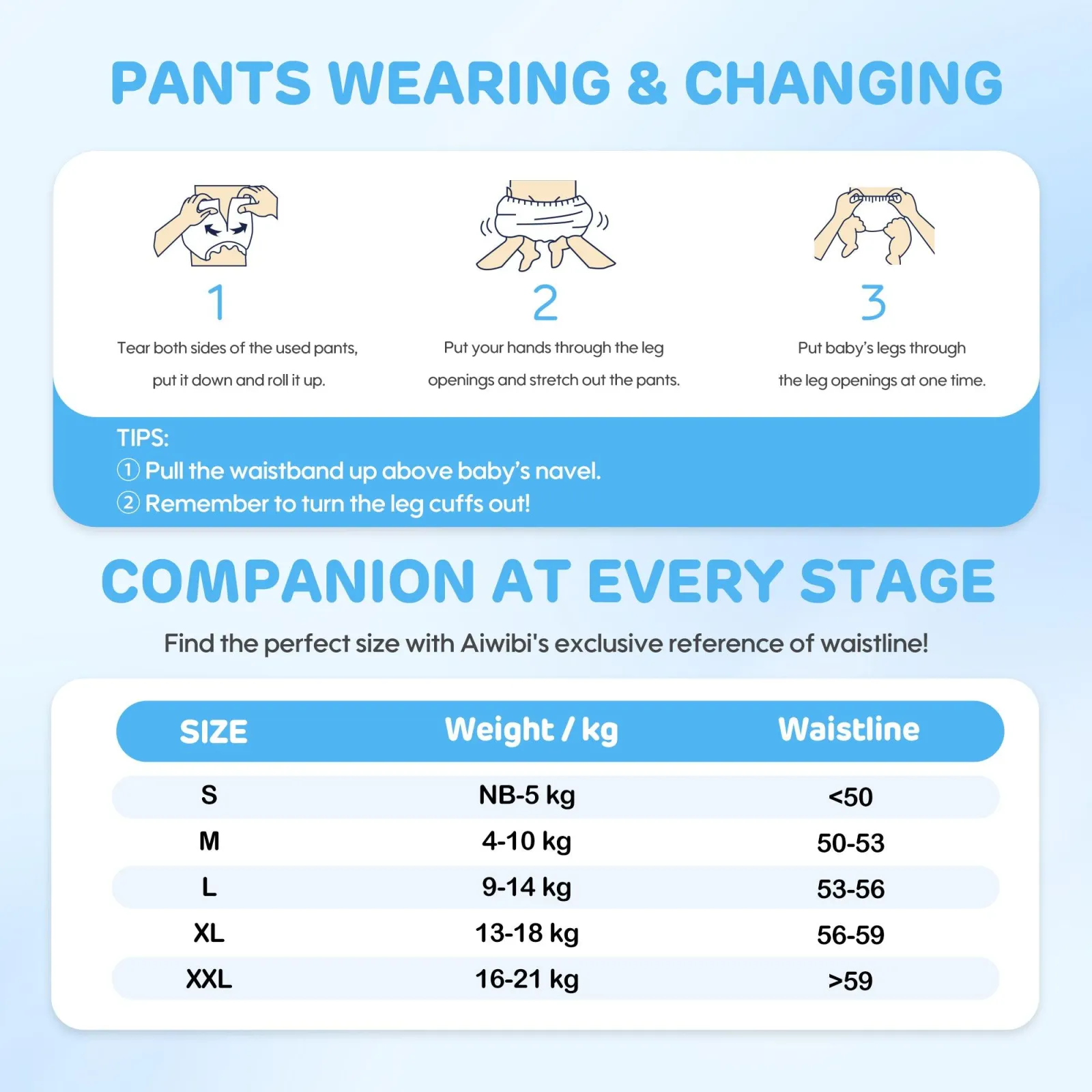 Aiwibi Comfy Guard Baby Pants—Small Package