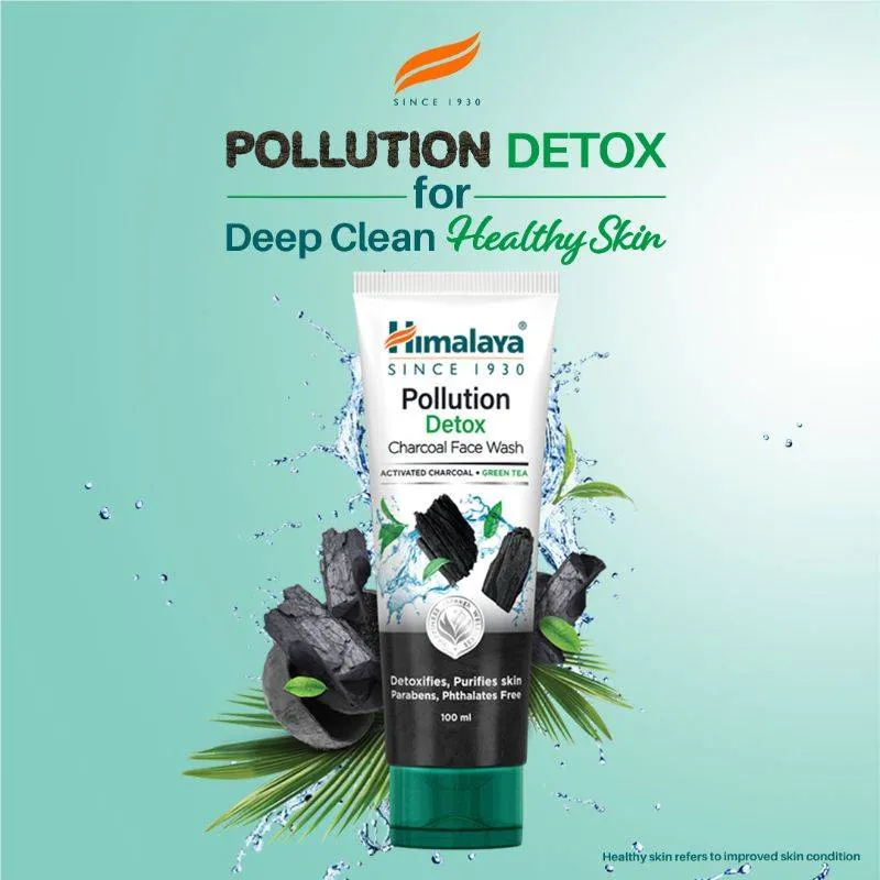 Himalaya Pollution Detox Charcoal Face Wash