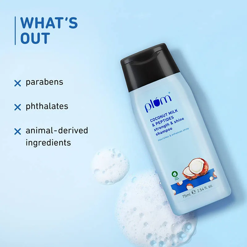 Plum Coconut Milk & Peptides Strength And Shine Shampoo