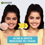 Garnier Bright Complete Anti Pimple Sheet Mask With Salicylic Acid, Niacinamide & Vitamin C Serum view 5