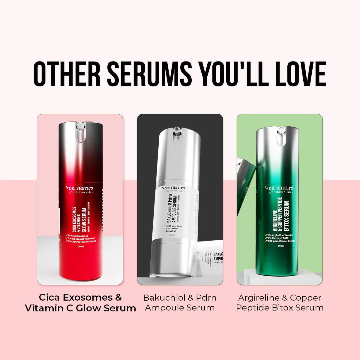Dr. Sheth's Cica Exosomes & Vitamin C, to Glow, Brightens & Revives Dull Skin, For All Skin Types
