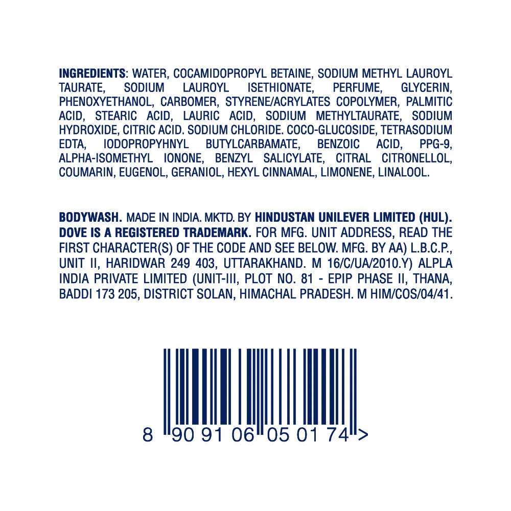 Dove Dryness Care Bodywash With Triple Hydration Serum