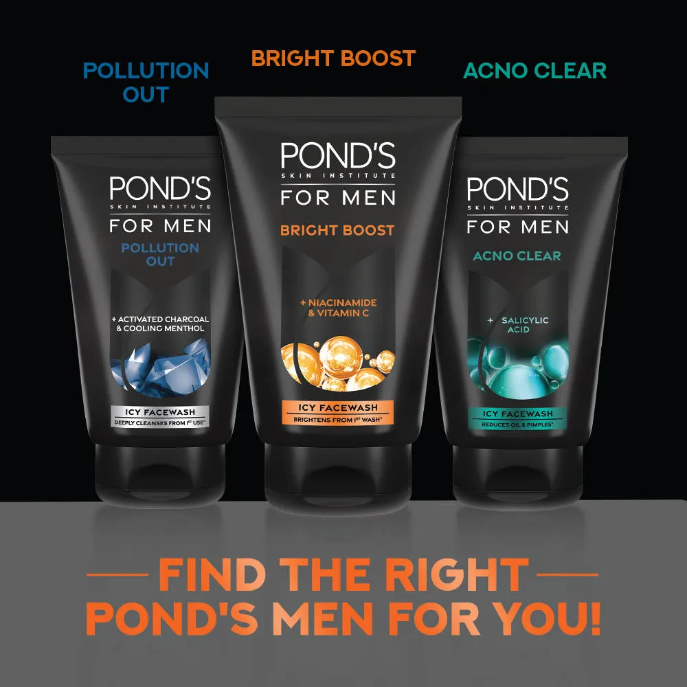 Pond's Ponds Men Energy Bright Anti-Dullness Face Wash