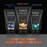 Pond's Ponds Men Energy Bright Anti-Dullness Face Wash view 8