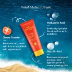 Aqualogica Detan+ Smoothie Face Wash with Glycolic Acid & Cherry Tomato for Tan removal view 3
