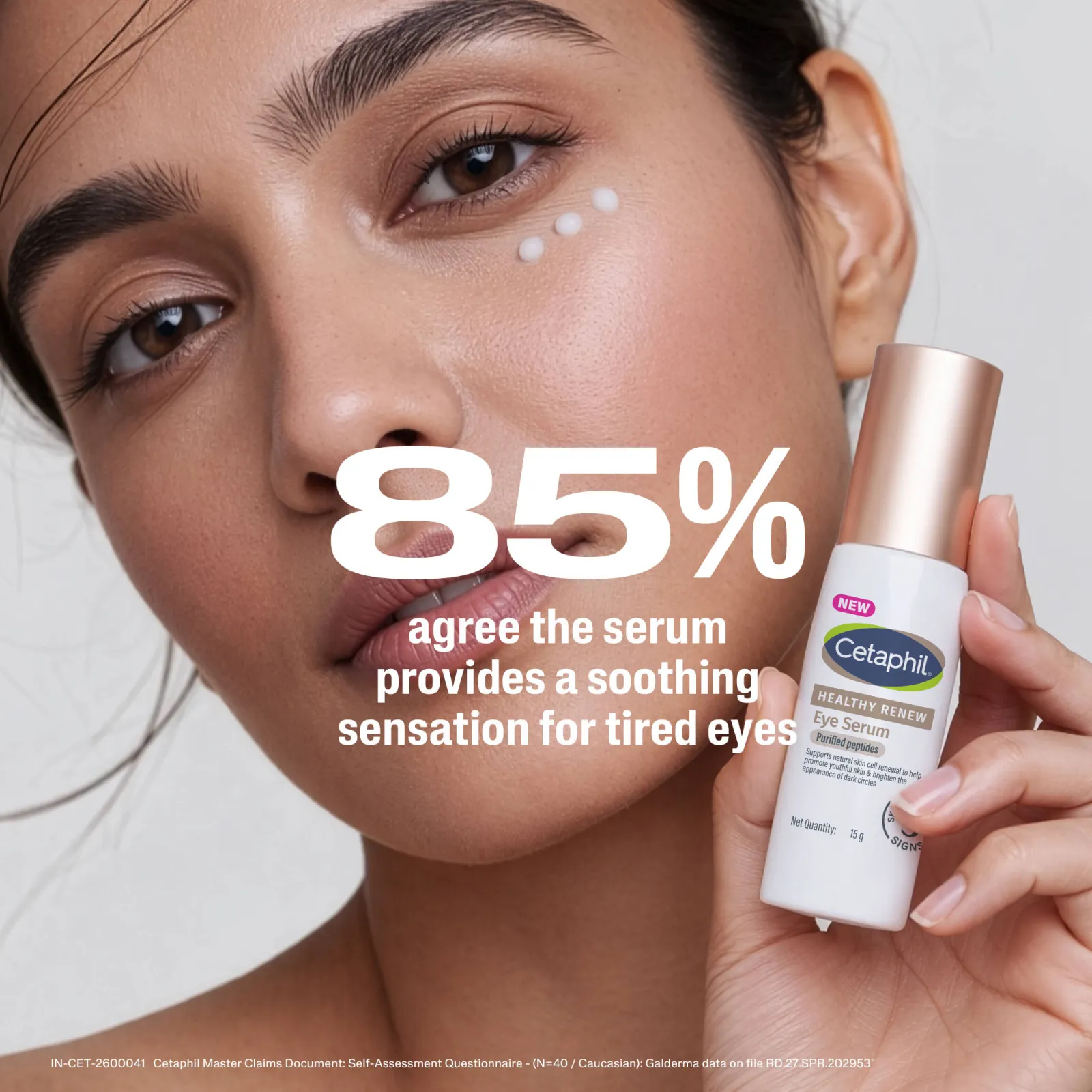 Cetaphil Healthy Renew Eye Serum With Purified Peptides Reduces Dark Circles, Fine Lines