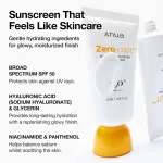 Anua Zero-Cast Moisturizing Finish Sunscreen SPF50+ PA++++ view 3