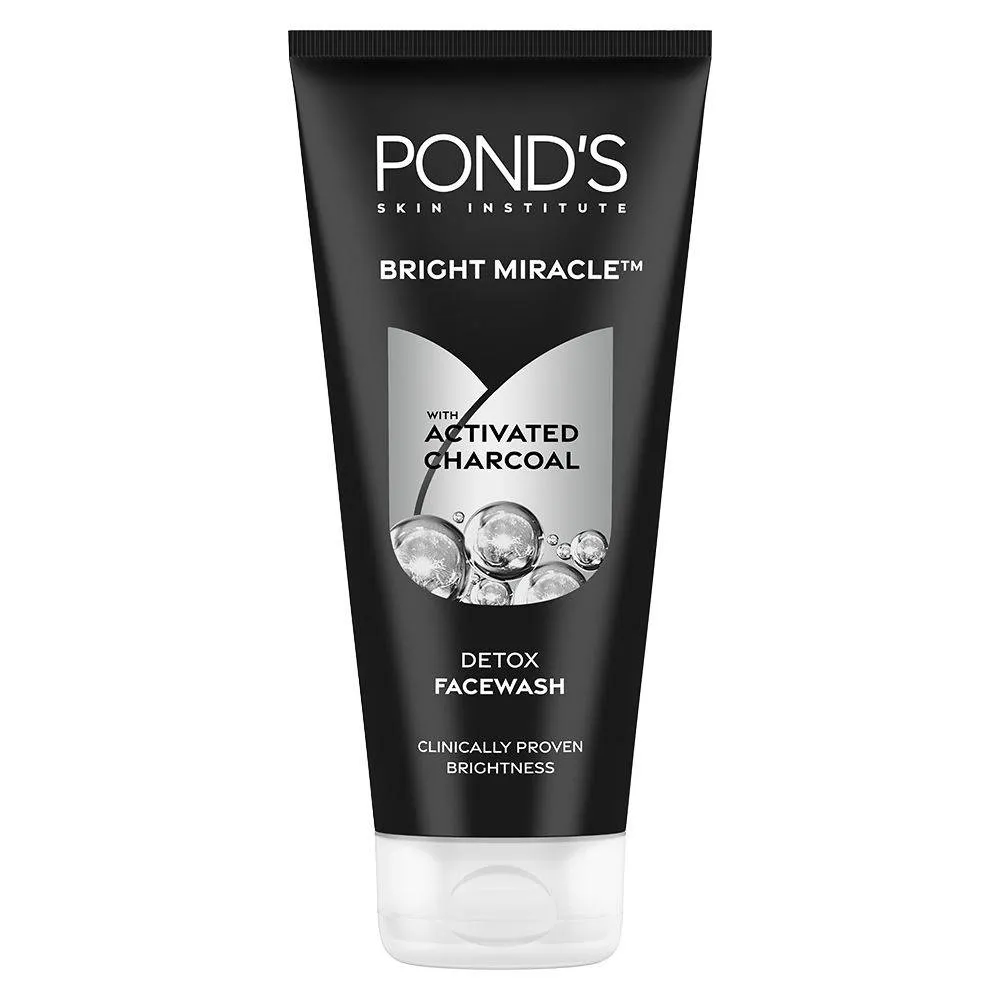 Pond's Ponds Pure Detox Anti - Pollution Purity Face Wash With Activated Charcoal - Pack Of 2