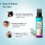 Pilgrim Spanish Rosemary & Biotin Hair Growth Oil Control Hairfall Strong Hair Applicator Pack of 2 view 7