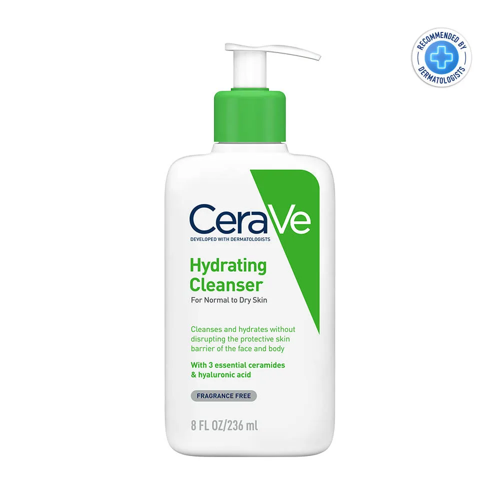CeraVe Hydrating Facewash & AM Moisturizing Lotion with SPF 30 Combo - Morning Regime