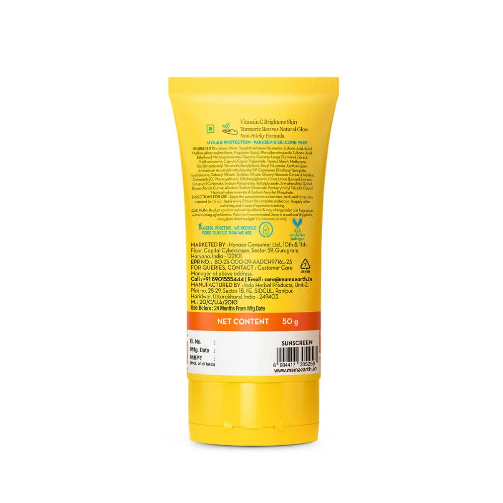 Mamaearth Vitamin C Daily Glow Sunscreen SPF 50 PA++++