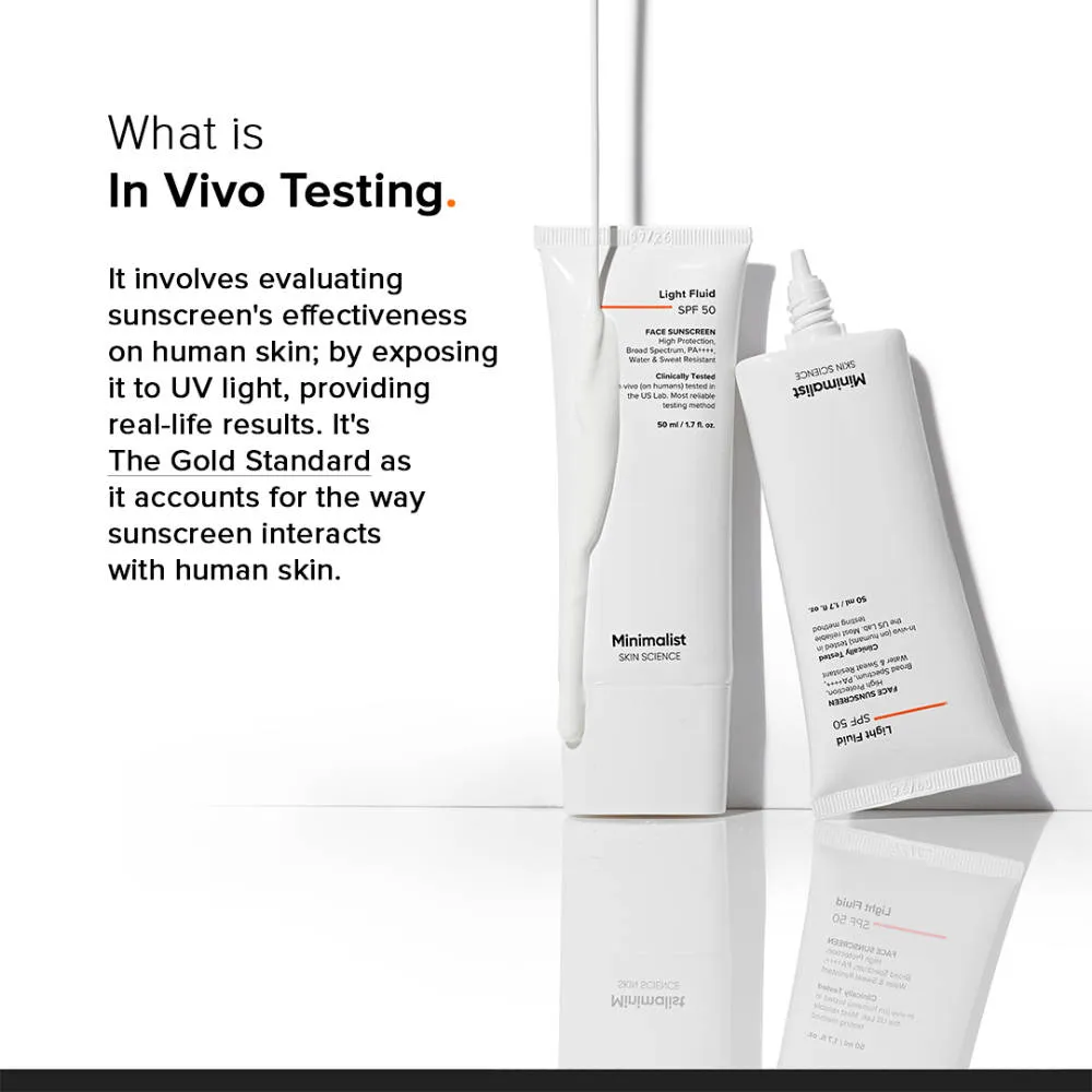 Minimalist Light Fluid SPF 50 Face Sunscreen