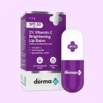The Derma Co 1% Vitamin C Lip Balm with SPF 50 PA+++ for Pigmentation and Lip Brightening view 3
