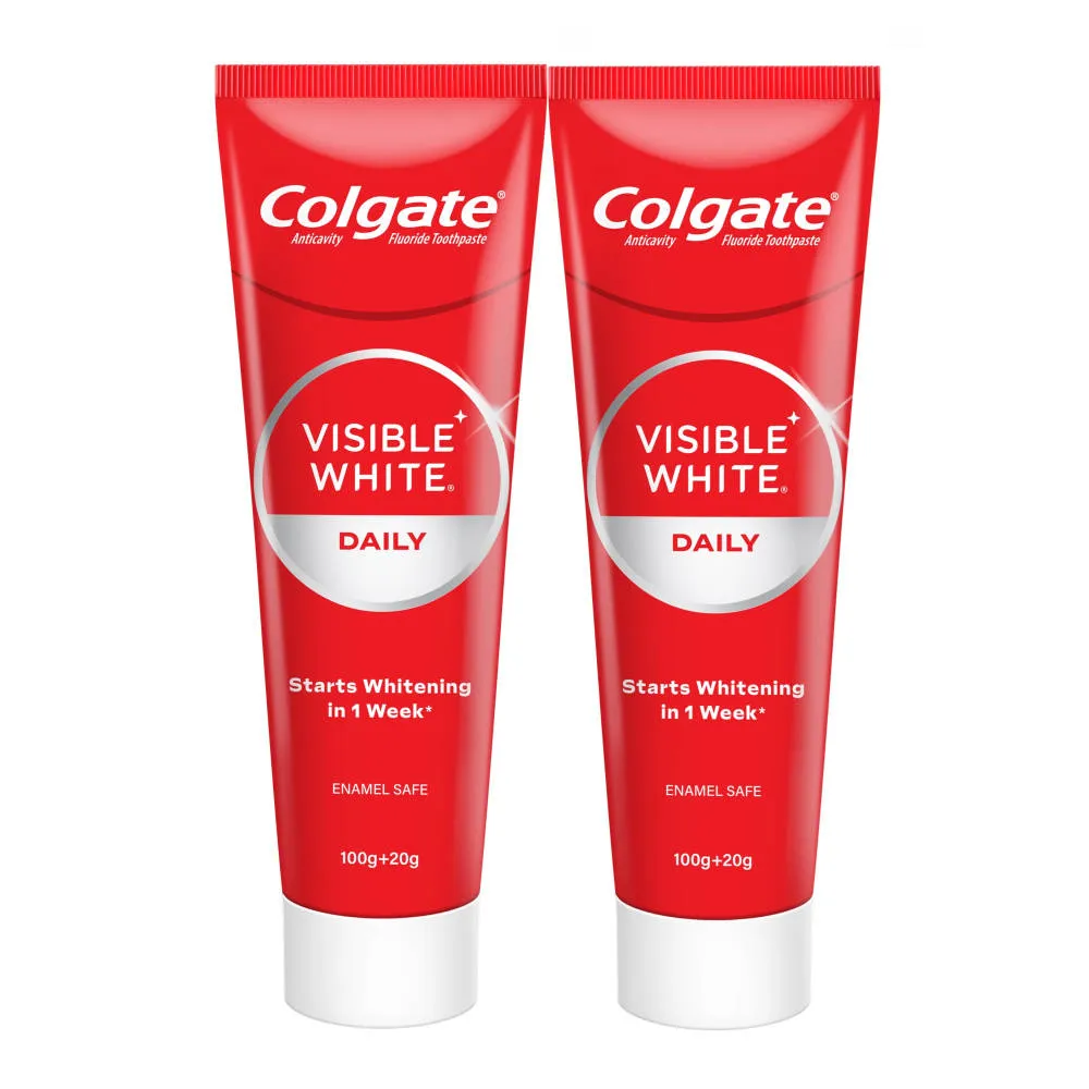 Colgate Visible White Toothpaste Teeth Whitening Saver Pack