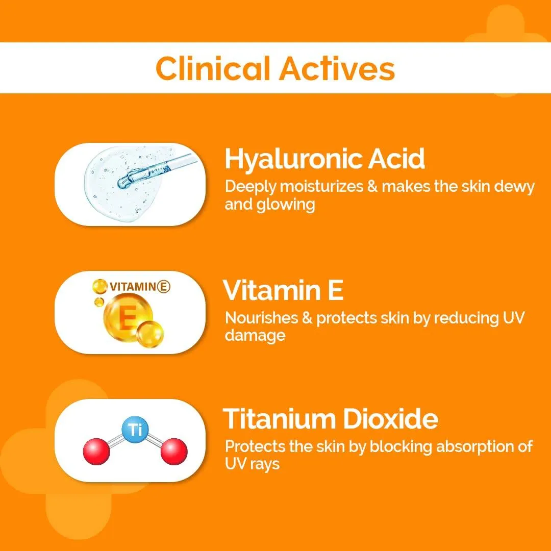 The Derma Co Vitamin C Lip Balm & Hyaluronic Sunscreen SPF 50 PA+++ Combo Brightening & Hydration