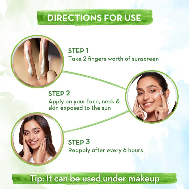 Mamaearth Rice Water Dewy Sunscreen For Tan Protection SPF 50 PA++++