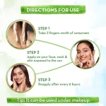 Mamaearth Rice Water Dewy Sunscreen For Tan Protection SPF 50 PA++++ view 5
