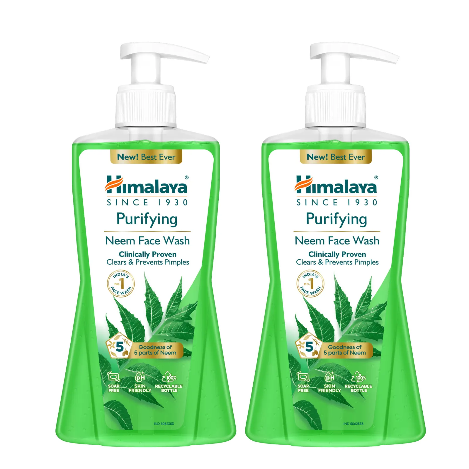 Himalaya Purifying Neem Face Wash - Pack of 2