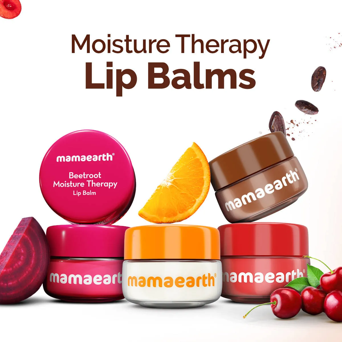 Mamaearth Cocoa Lip Balm with Coconut Oil and Cocoa Butter for Healing and Brightening Dry Lips