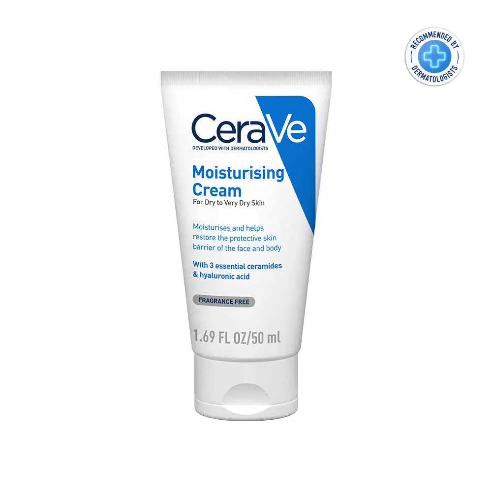 CeraVe Salicylic Acid Face Wash & Barrier Repair Moisturizing Cream for Dry Skin - Pack of 2