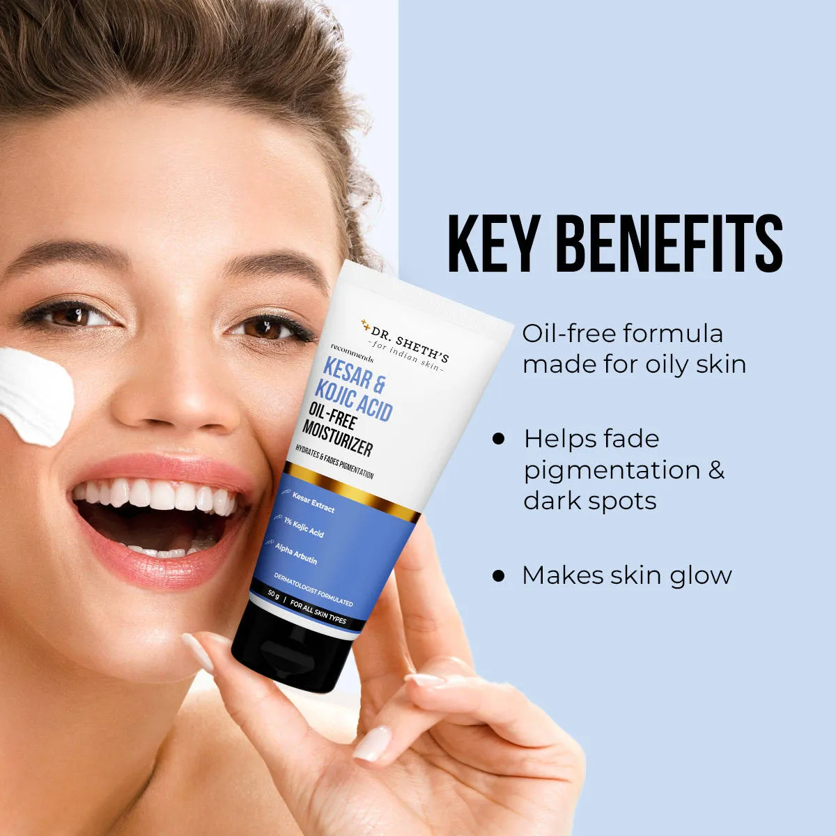 Dr. Sheth's Kesar & Kojic Acid Oil-Free Moisturizer