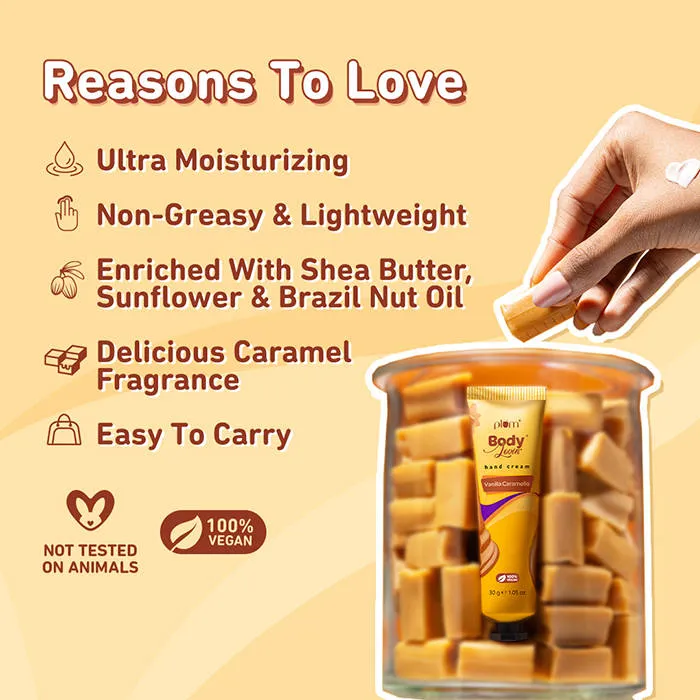 Plum Bodylovin' Vanilla Caramello Hand Cream
