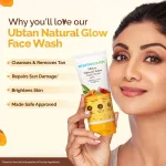 Mamaearth Vitamin C Sunscreen & Ubtan Face Wash Combo for Tan Removal & Glowing Skin view 6